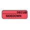 Nevs Position Labels - Decub 1/2" x 1-1/2" White w/Red & Black XP-190 - alternate 1